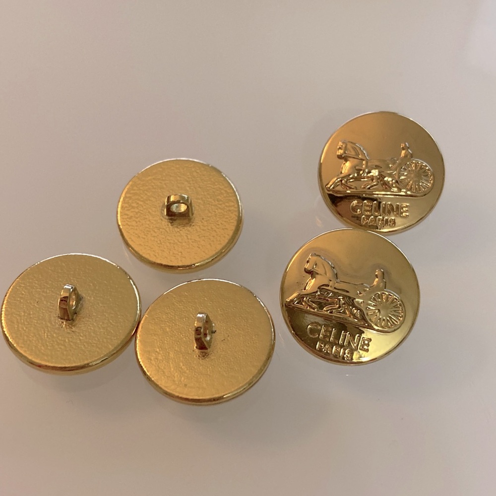 5 Auth Celine Buttons - Picture 3 of 5
